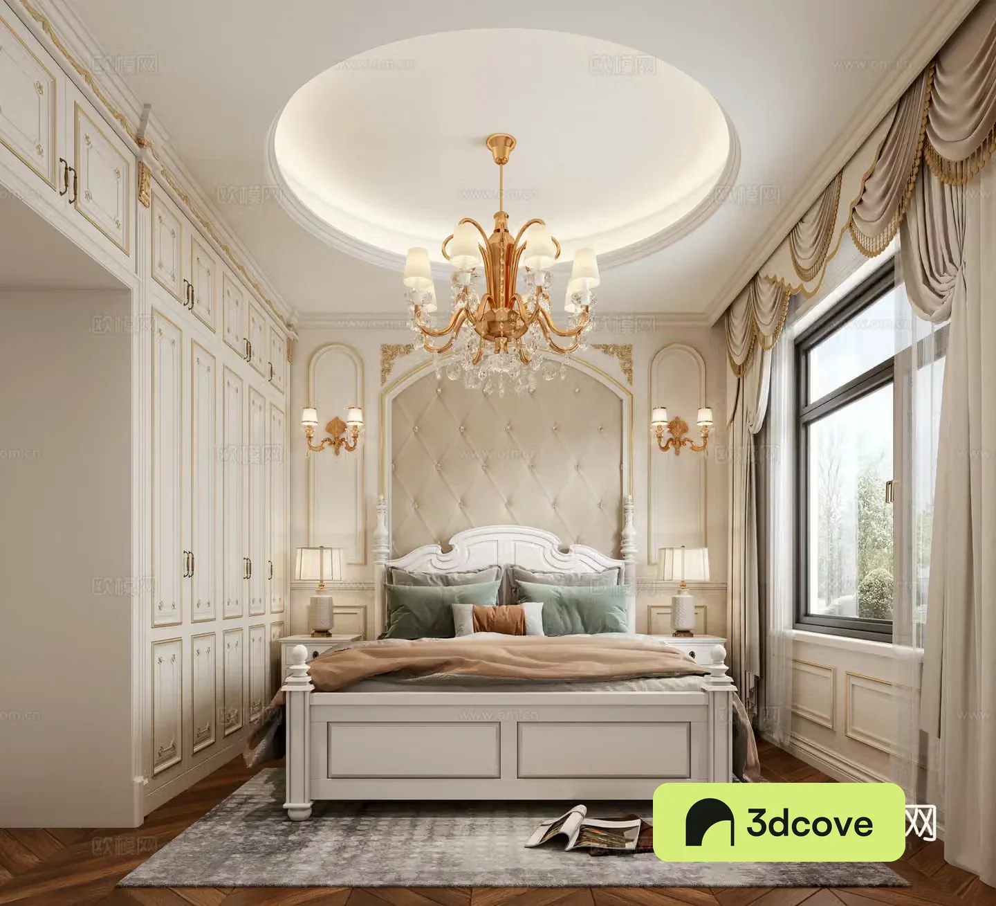 European style bedroom