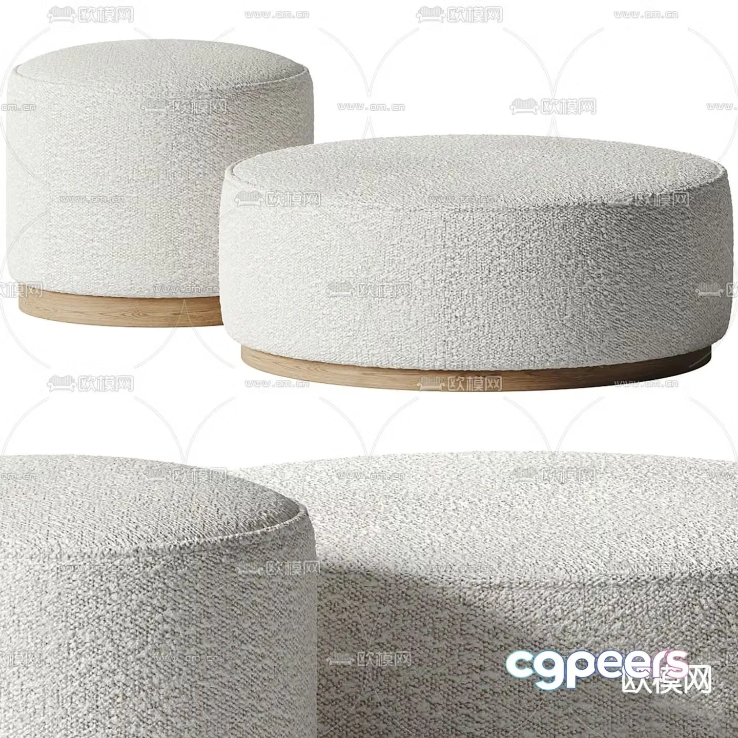 Stool sofa stool 3d model