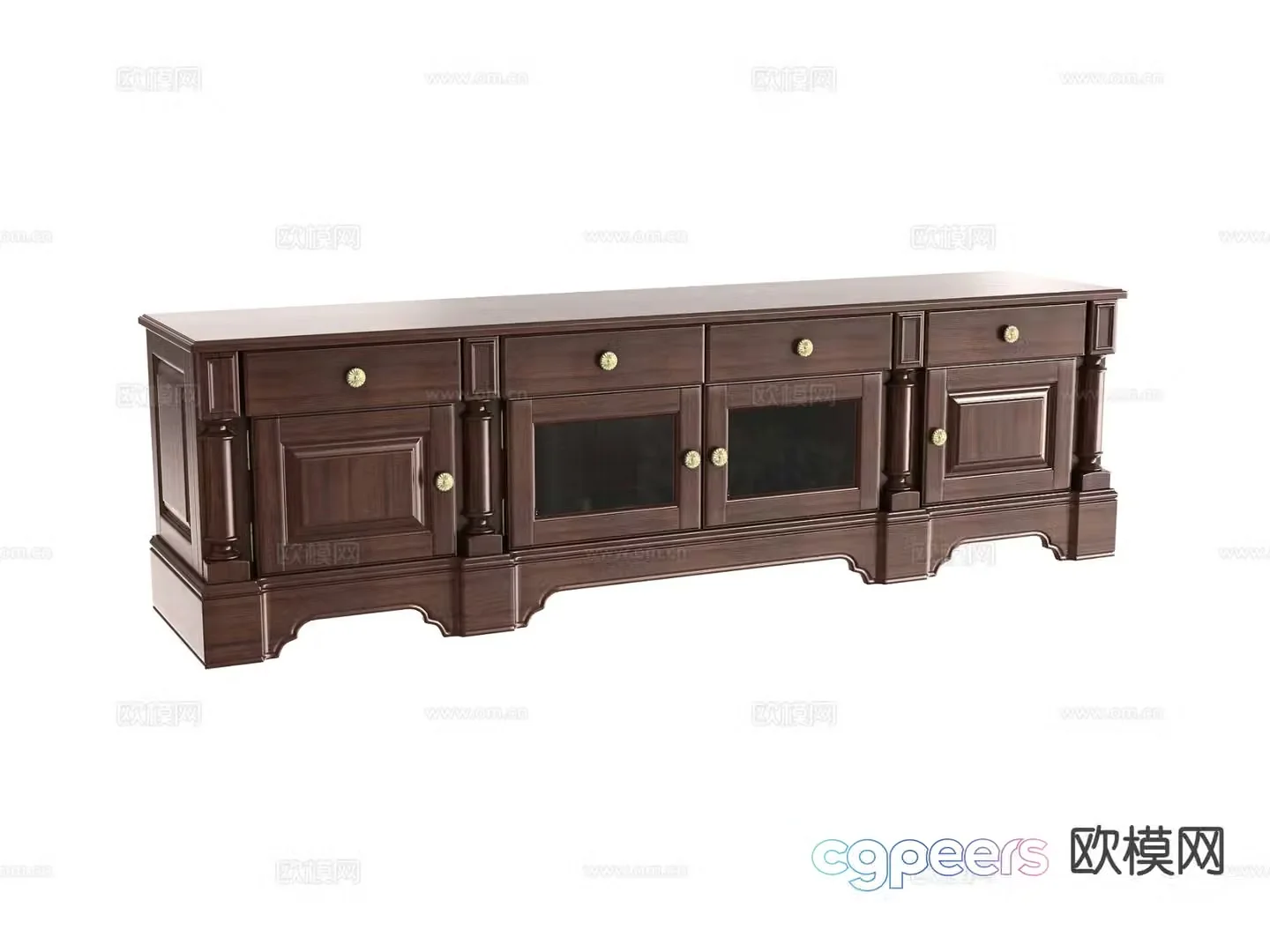 Nordic TV cabinet 3d model