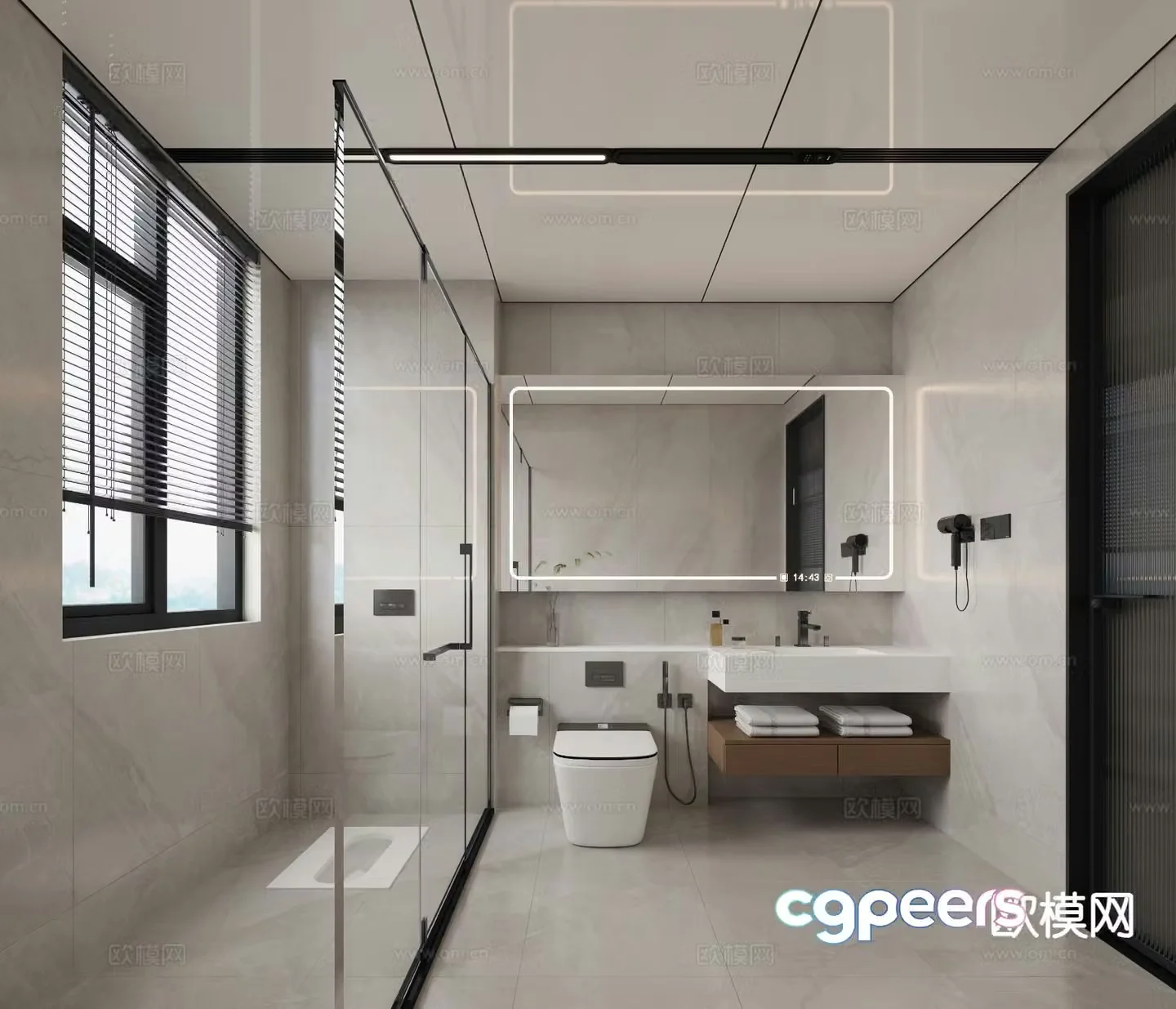 Modern bathroom 3d model