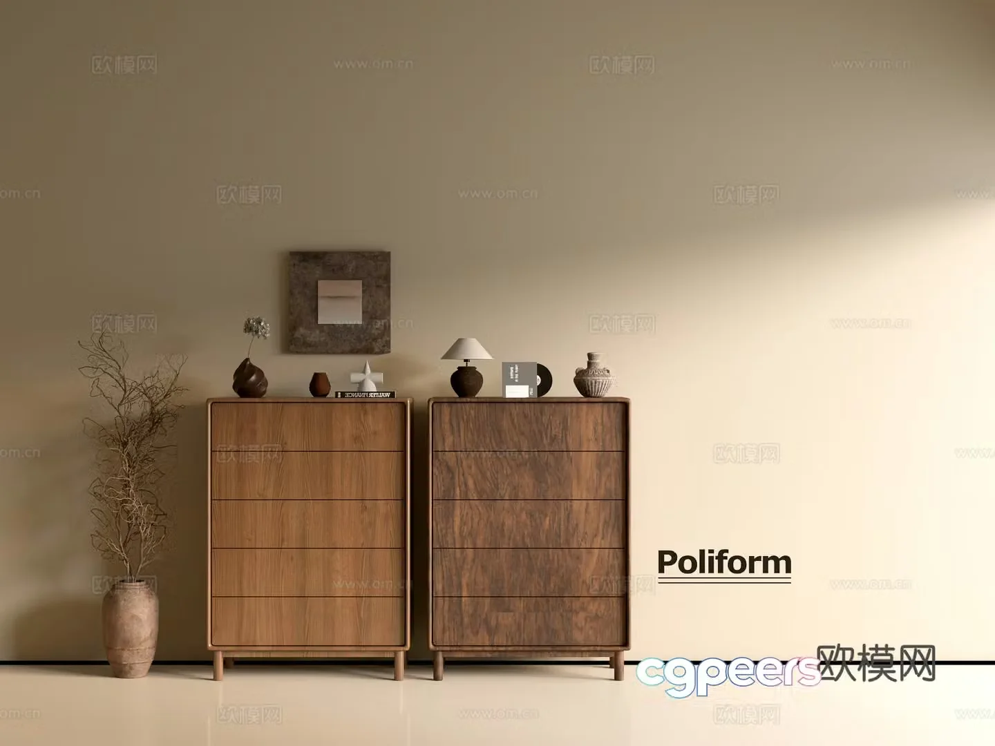 Modern wood grain cabinet ins wind minimalist wind cabinet whole cabinet sideboard balcony cabinet storage 3D model