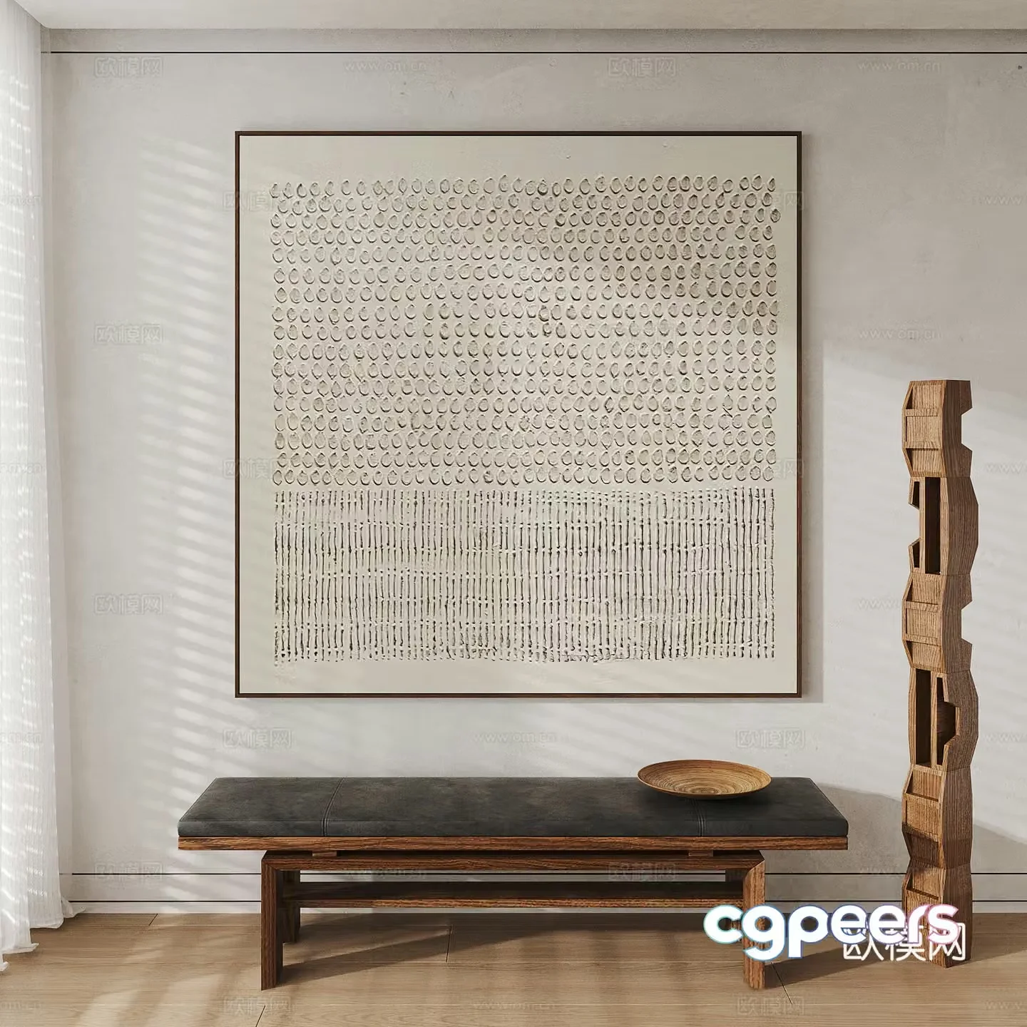 Wasabi wind hanging painting 3d model