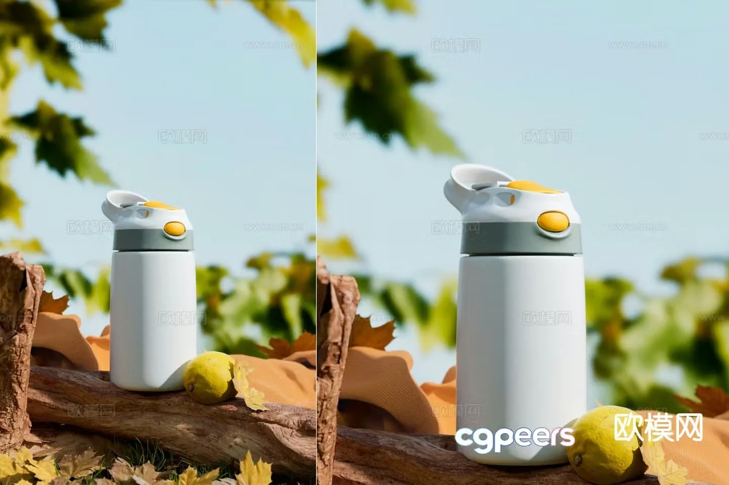 Modern thermos cup water cup 3d model