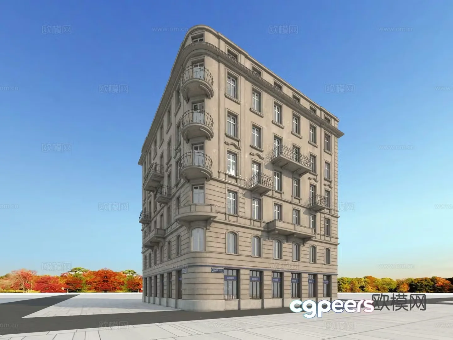 Building building exterior 3d model