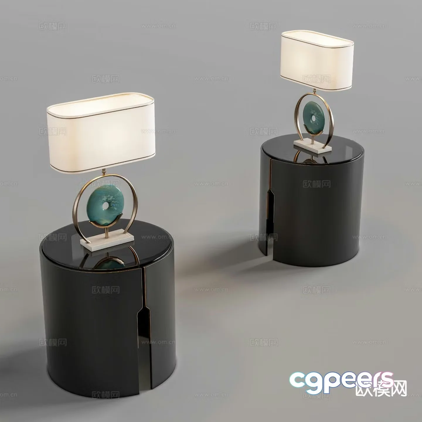 New Chinese desk lamp 3d model