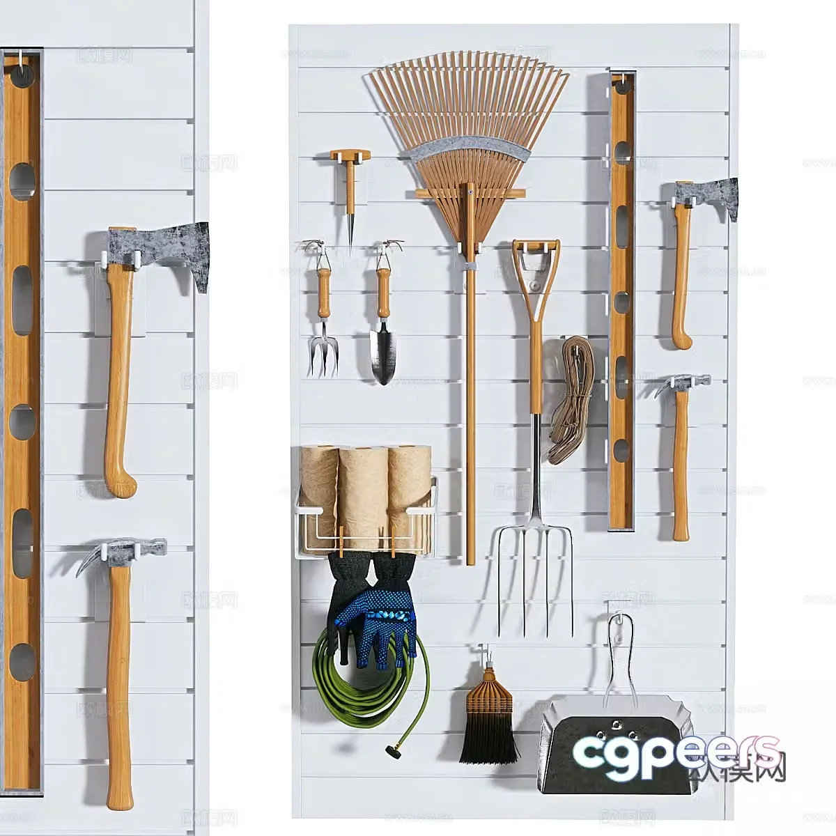 Modern landscaping tools 3D model