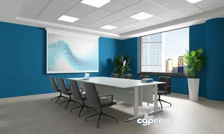 Modern Conference Room 3D Model – 17632 – VRAY Render