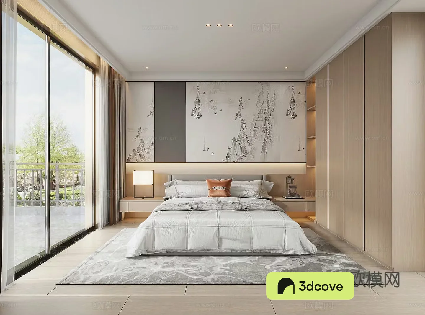 New Chinese bedroom
