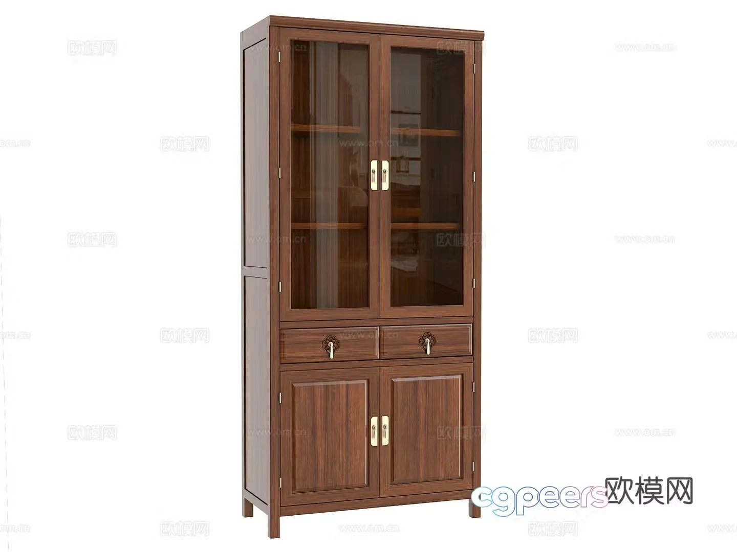 New Chinese bookcase 3D model