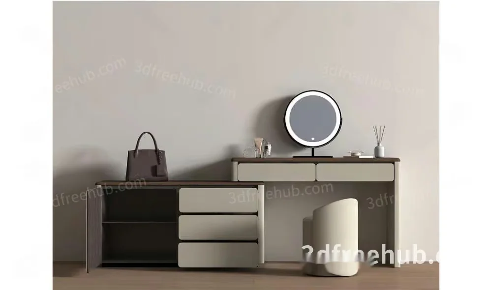Modern Office Desk 3D Model – 21919 – VRAY Render