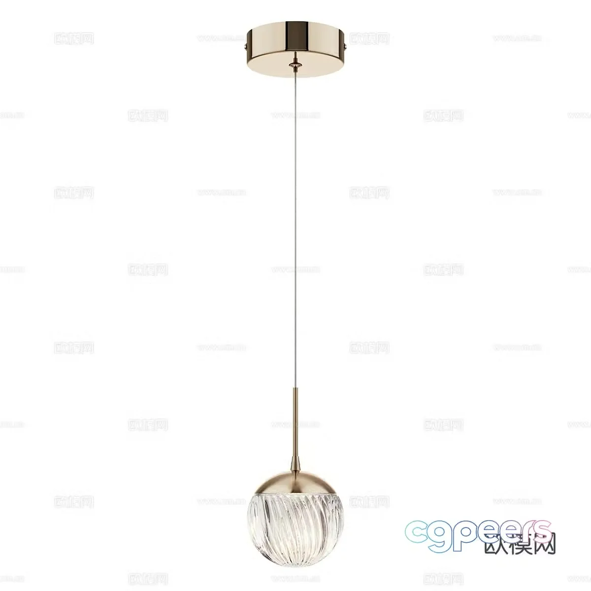 Light luxury small chandelier bedside small chandelier 3d model