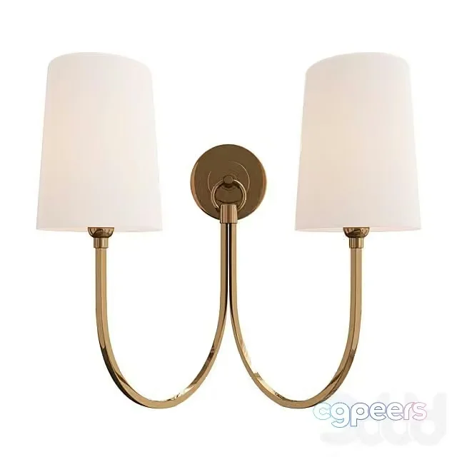 3ds Max Free – DOUBLE SWAG SCONCE – 2 LIGHT