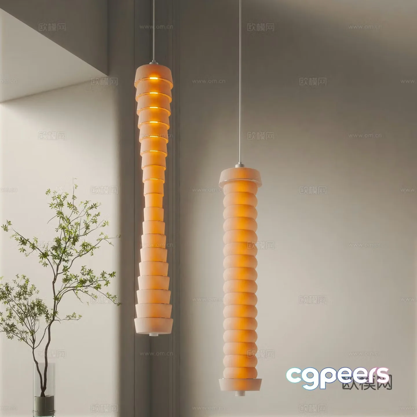 Wasabi Chandelier 3D Model