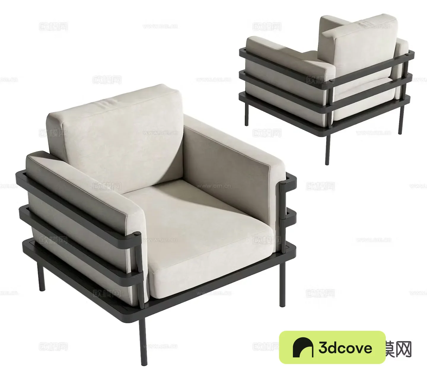 Modern single sofa