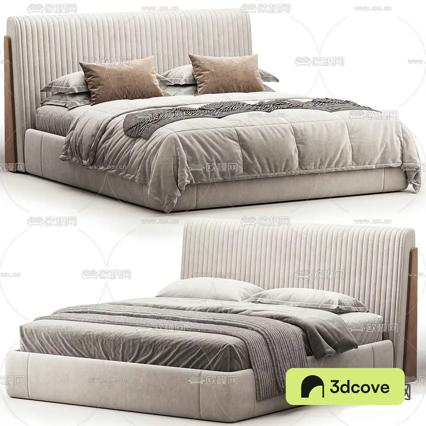 Modern double bed