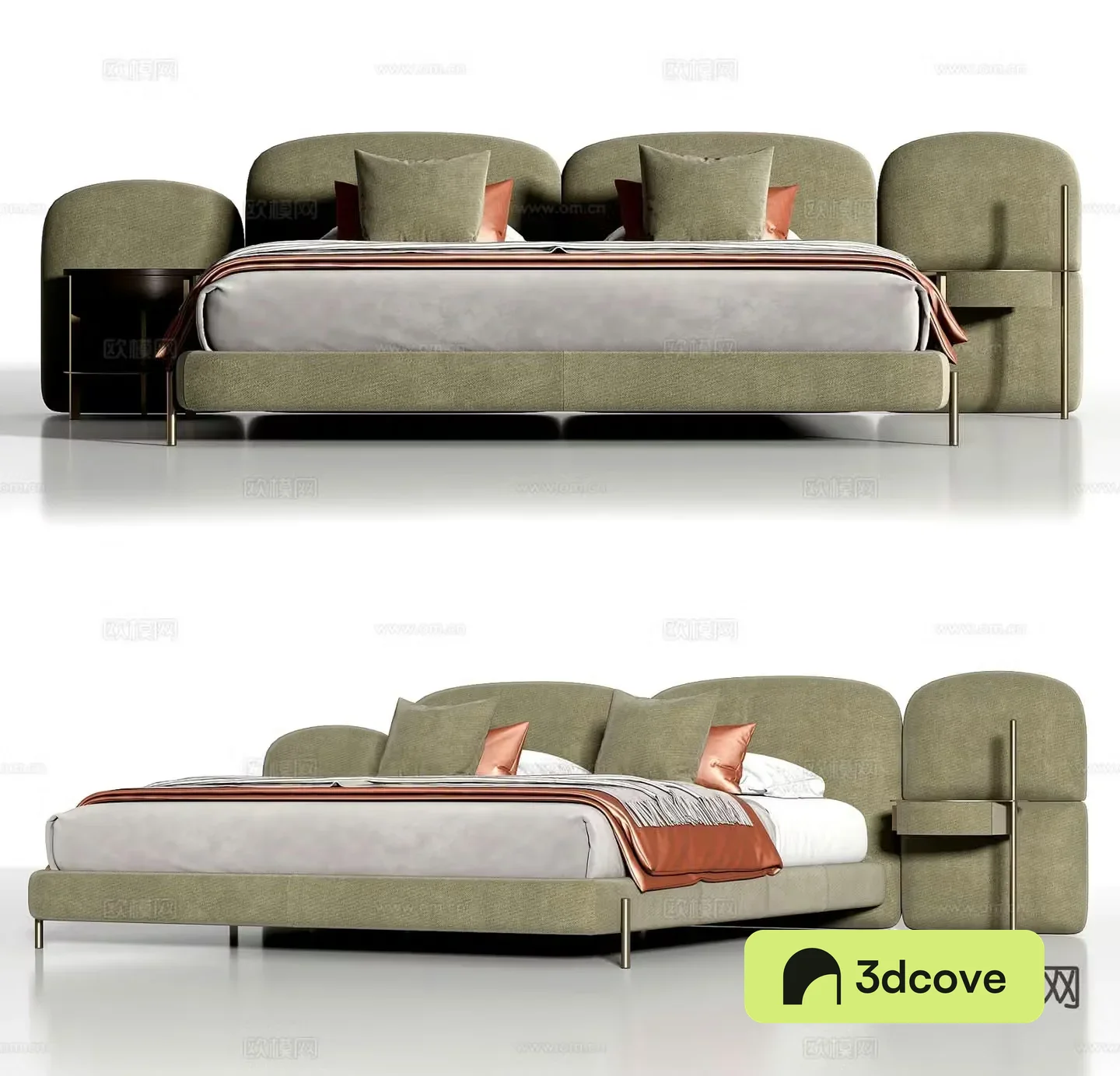 Modern double bed