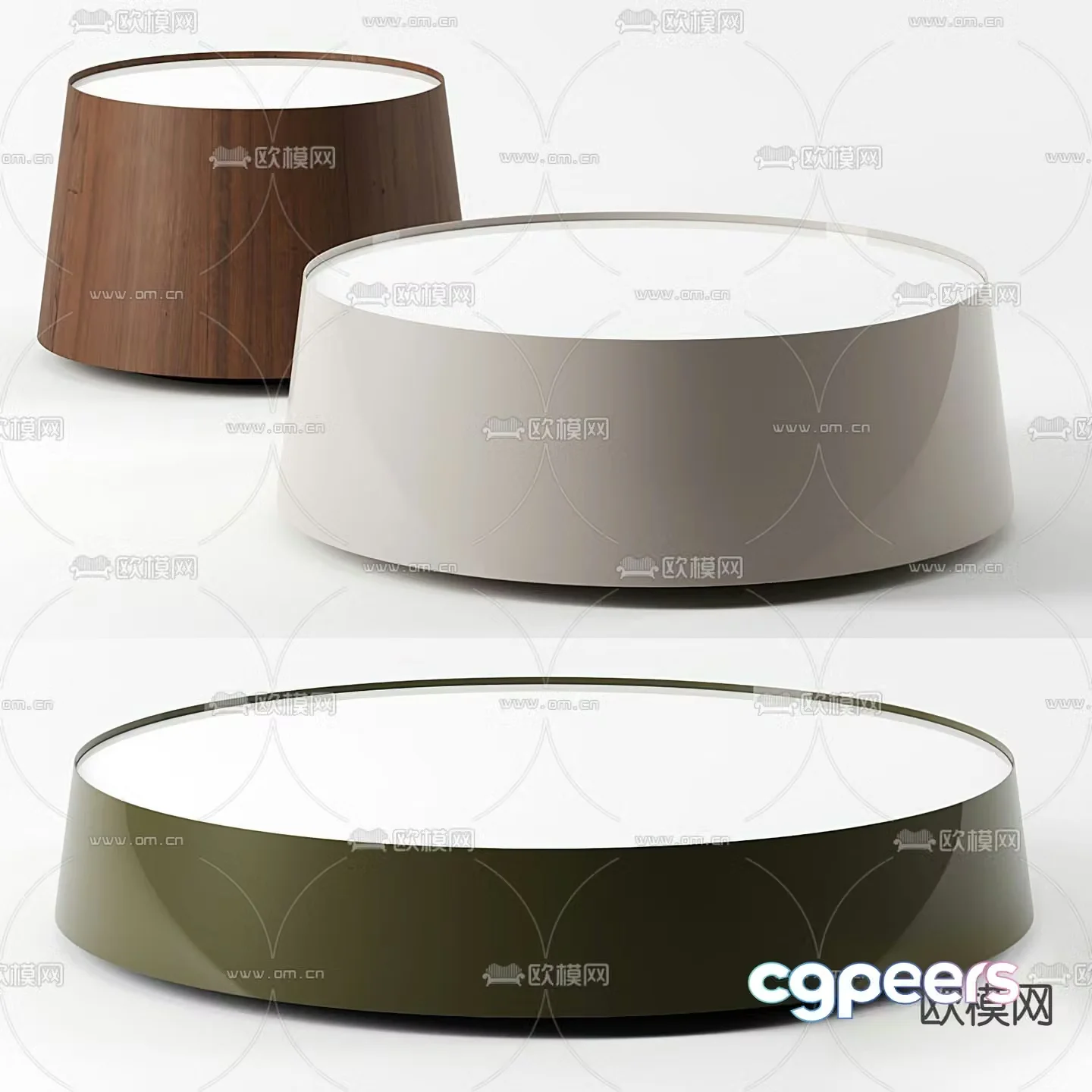 B&B italia modern coffee table 3d model