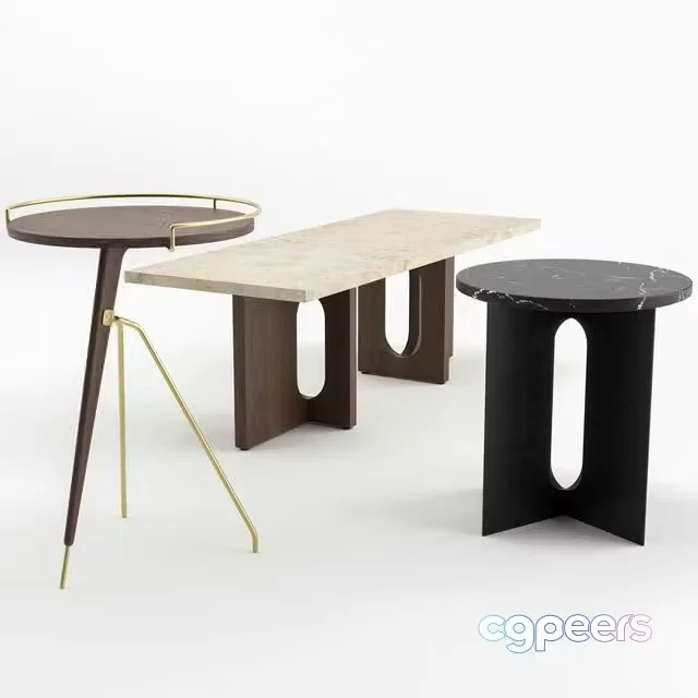 3ds Max Free – Table Set by MENU