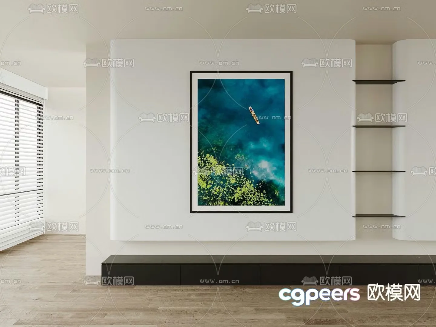 Oil Painting Landscape Painting Decorative Painting 3D Model