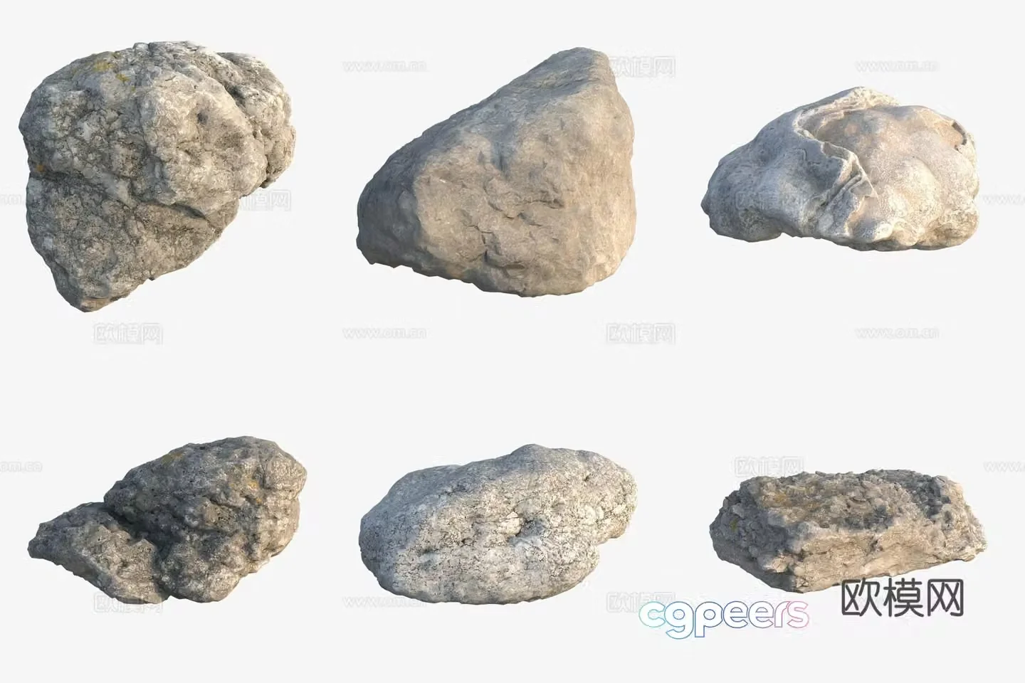 Big rocks by the sea 3d model