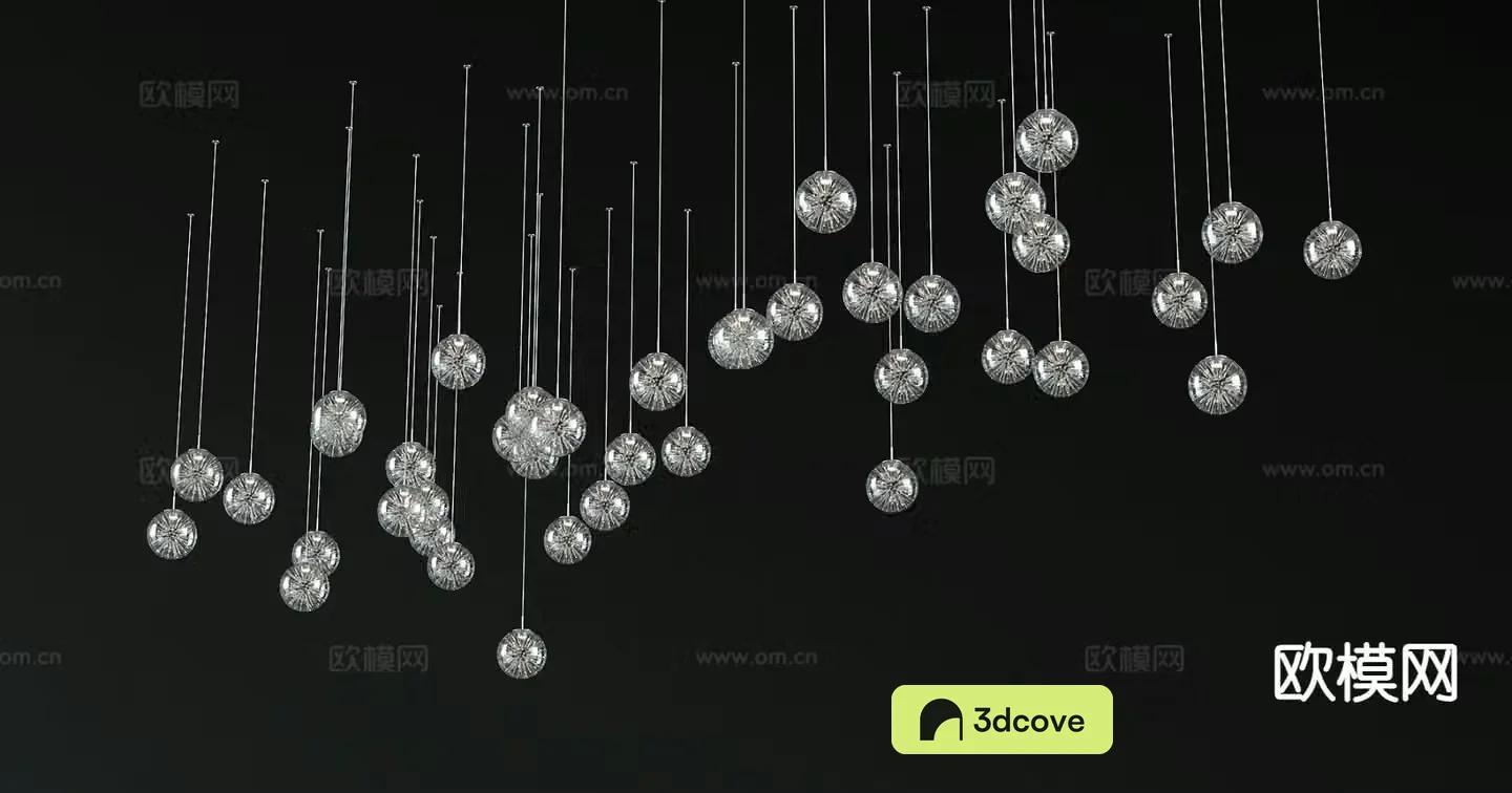 Modern glass chandelier decorative lamp