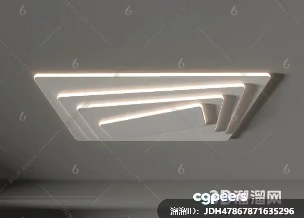 Modern Light Fixture 3D Model – 331 – VRAY Render