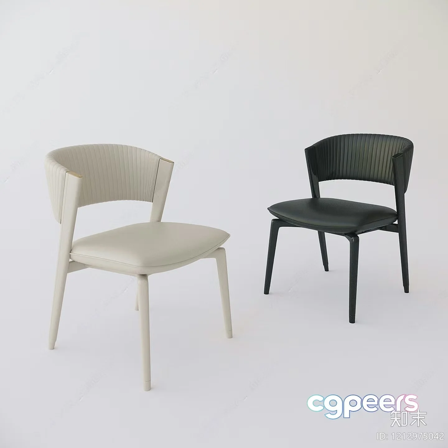Modern Black Chair 3D Model – 13896 – VRAY Render