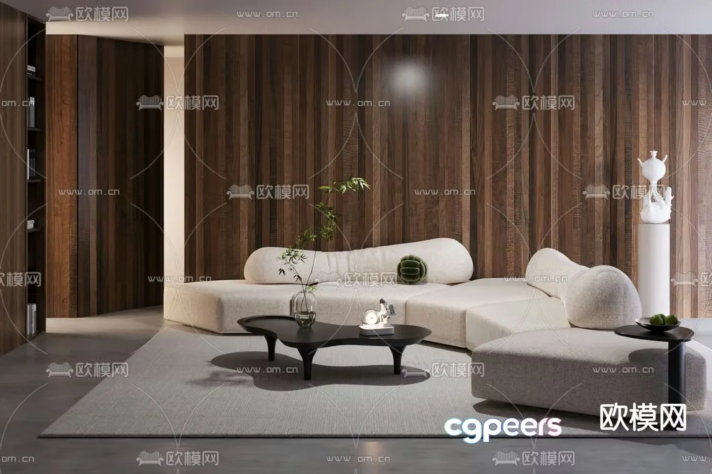 Edra special shaped sofa island sofa 3d model