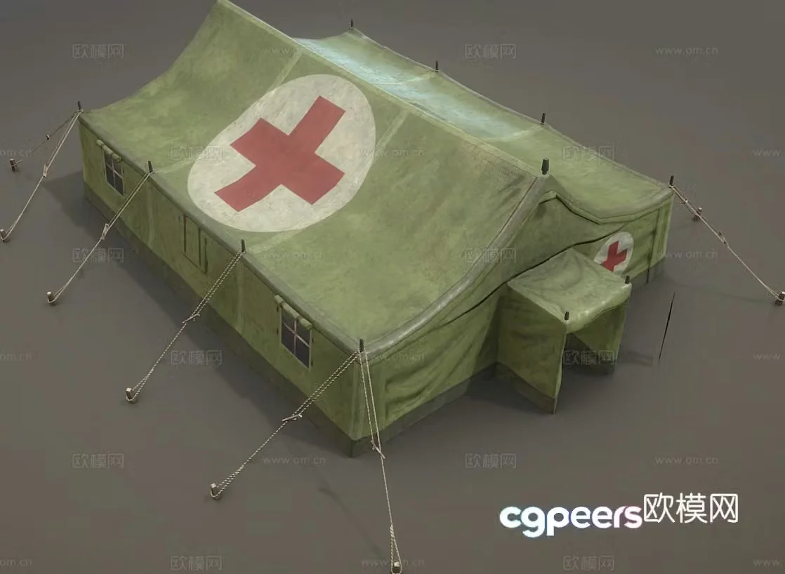 Medical tent outdoor tent 3d model