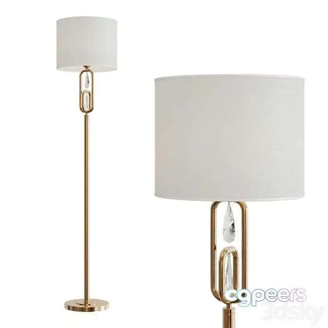 3ds Max Free – Riverside floor lamp by Freya-Light