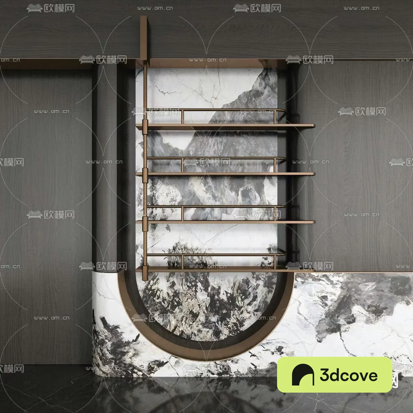 Light luxury decorative rack storage rack
