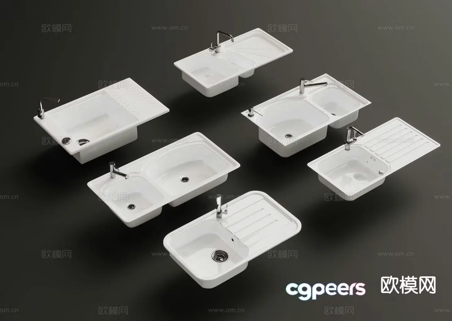 Modern washbasin 3d model