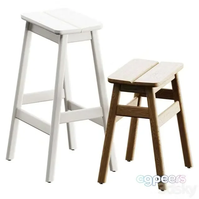 3ds Max Free – Form & Refine ANGLE STANDARD 45 Stool