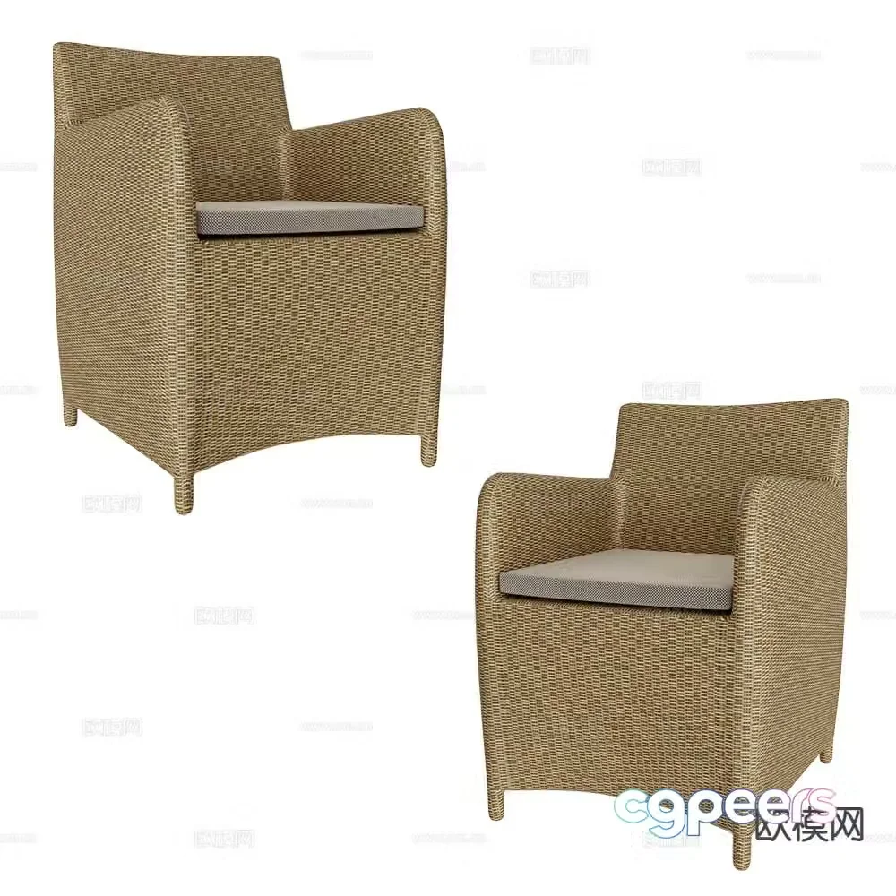 Sifas outdoor chair dining chair chair 3d model