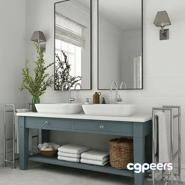 3ds Max Free – Furniture and decor for bathrooms