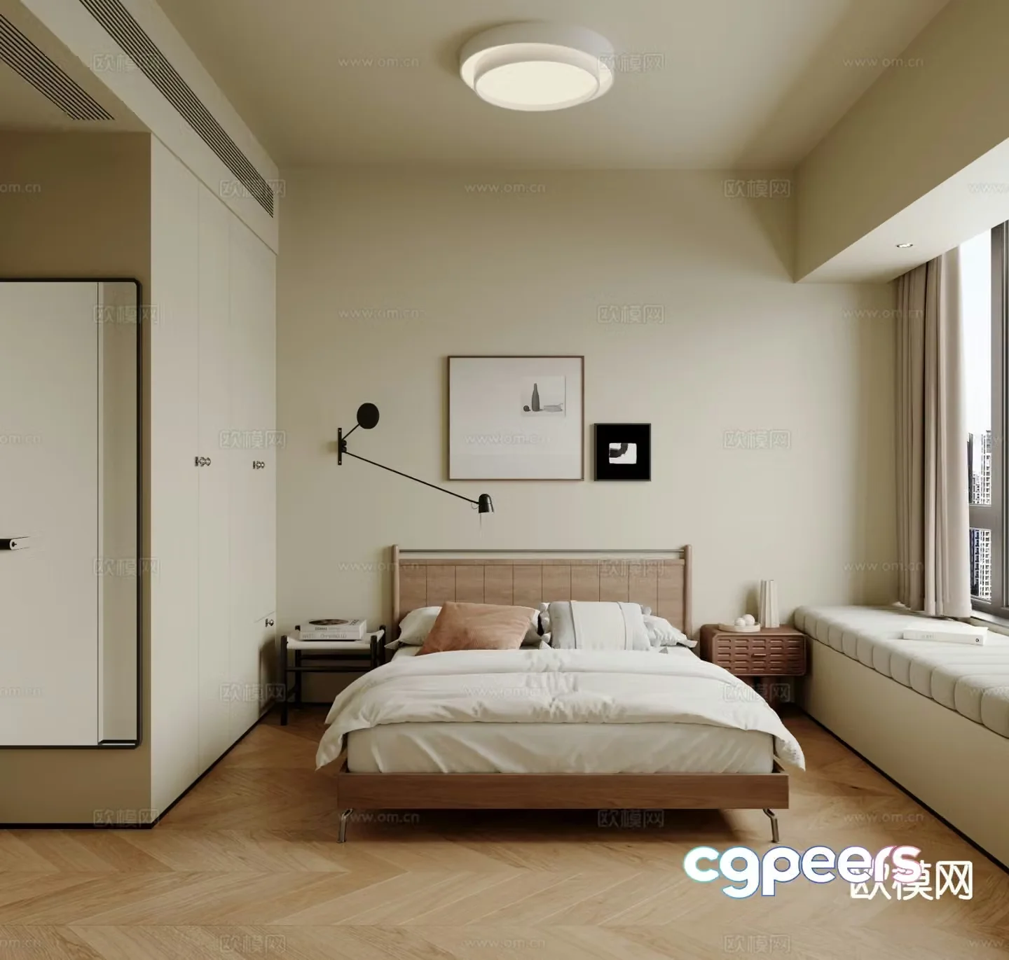 Medieval style bedroom second bedroom 3D model