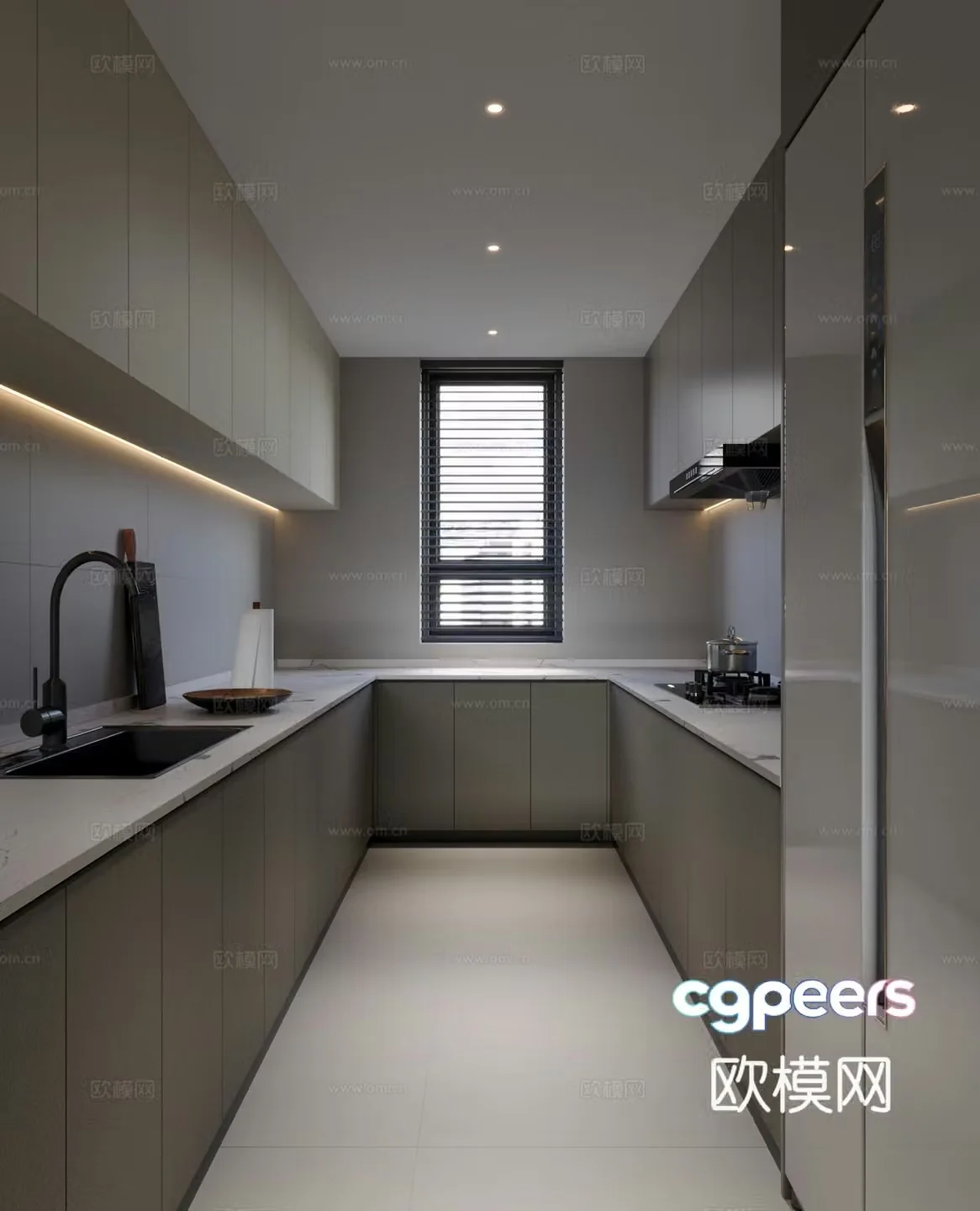 Modern kitchen 3d model