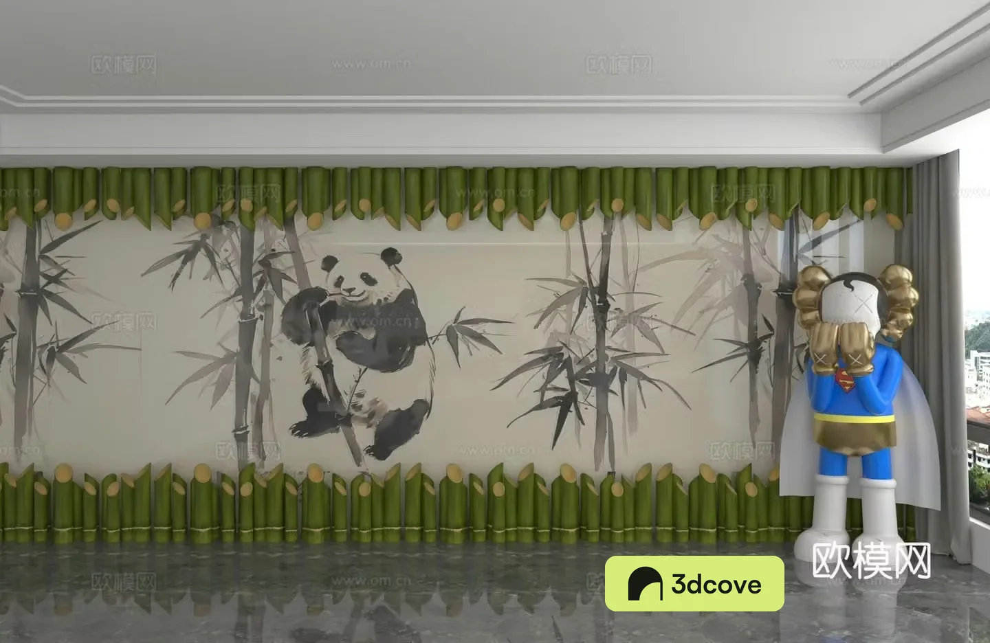 Modern background wall