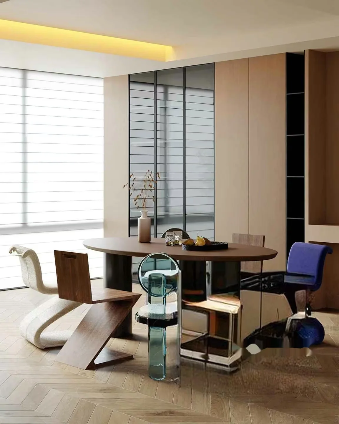 Modern Dining Room 3D Model – 7553 – VRAY Render