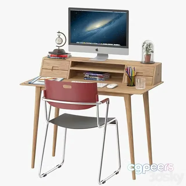 3ds Max Free – Scandinavian Style Desk