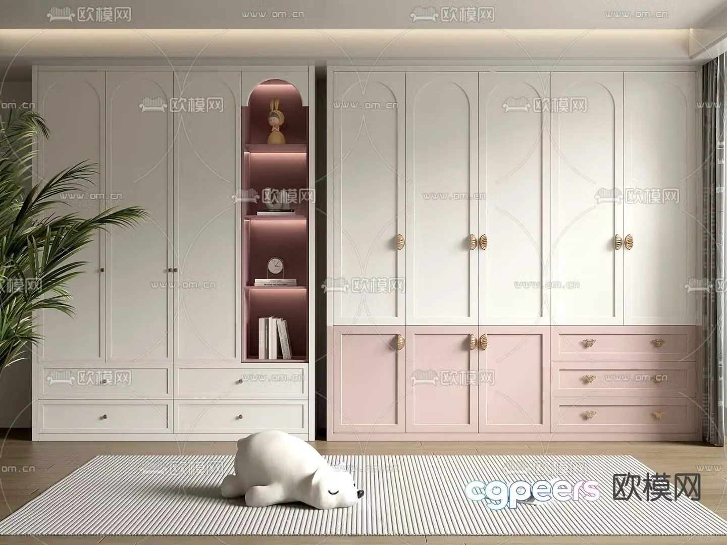 Children’s Wardrobe Wardrobe 3d model