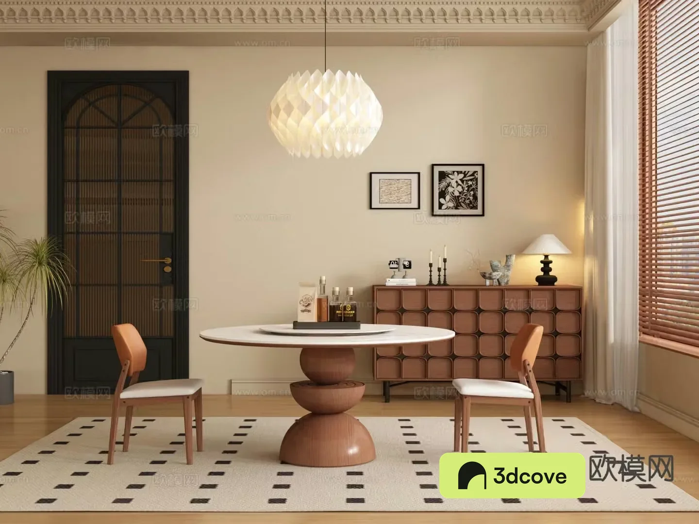 Medieval style dining table and chairs round dining table