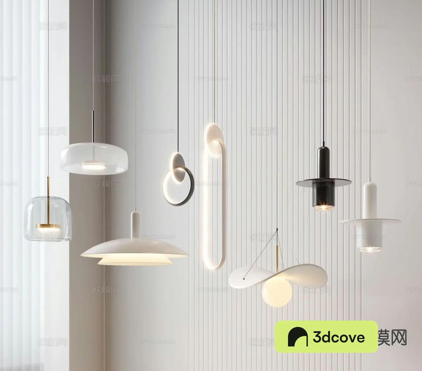 Modern bedside small chandelier