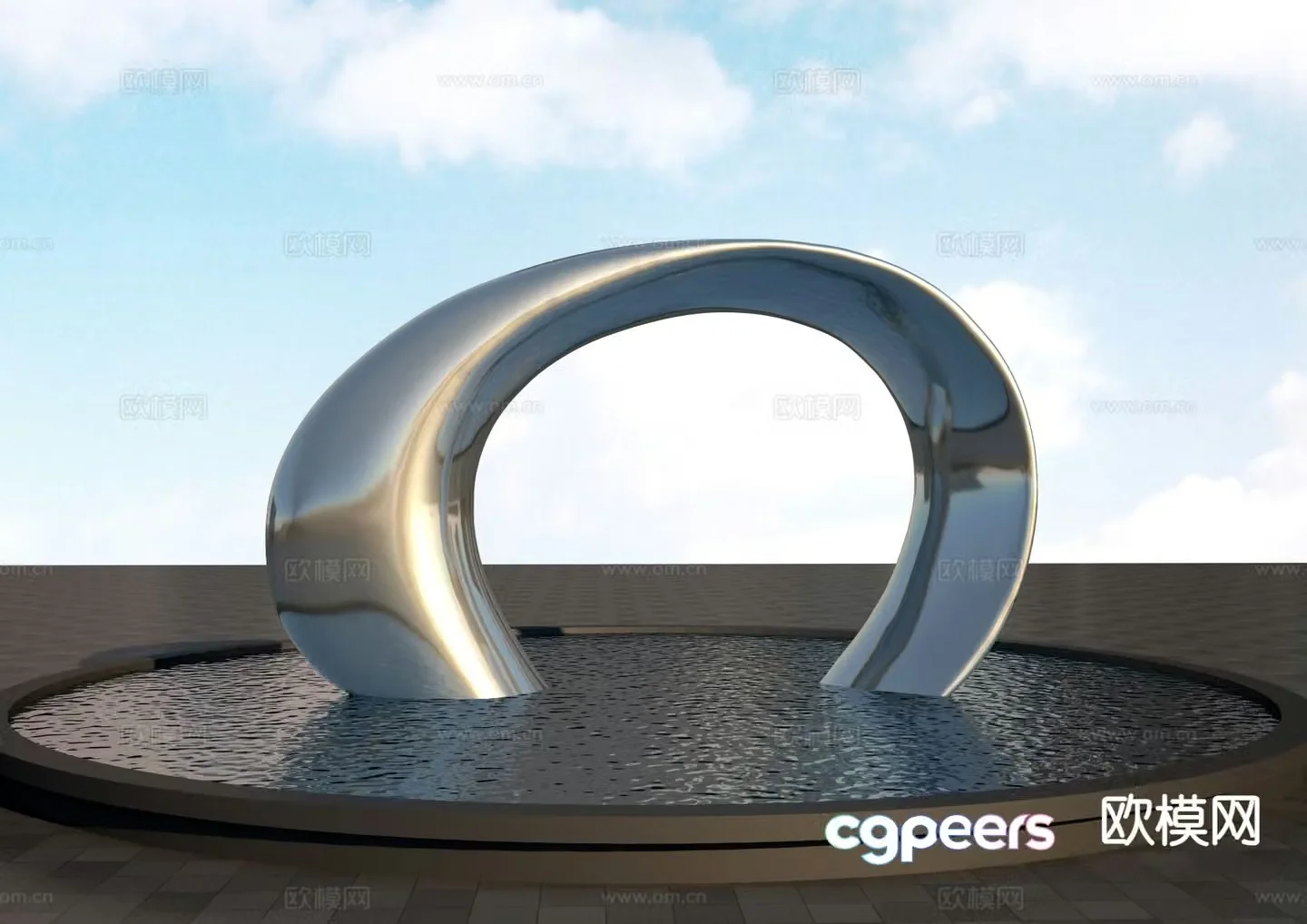 Art arch sculpture 3d model