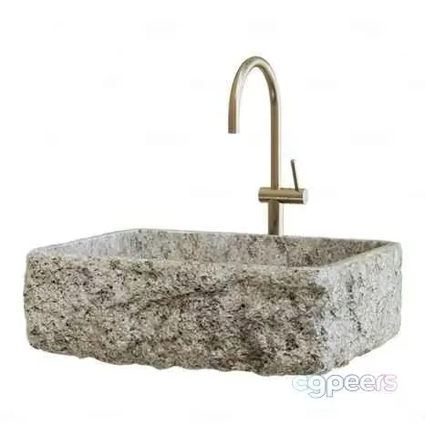 A Sink With A Faucet 3D Model – 9955 – CORONA Render