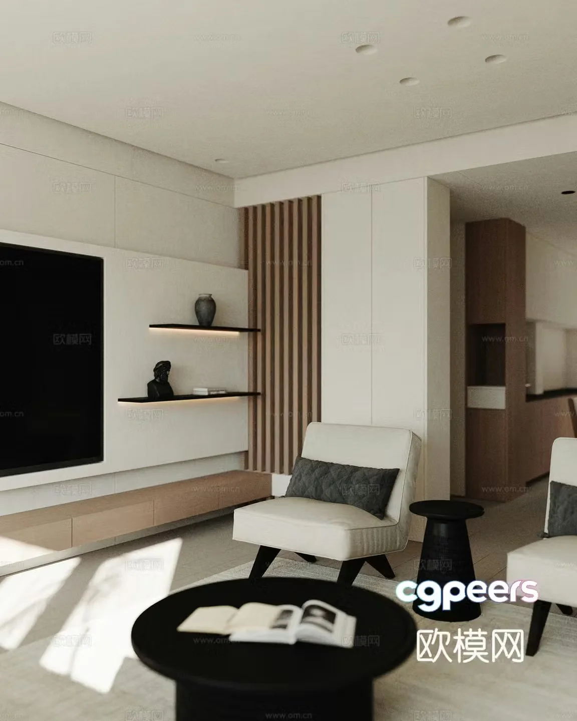 Modern Italian dining room 3d model