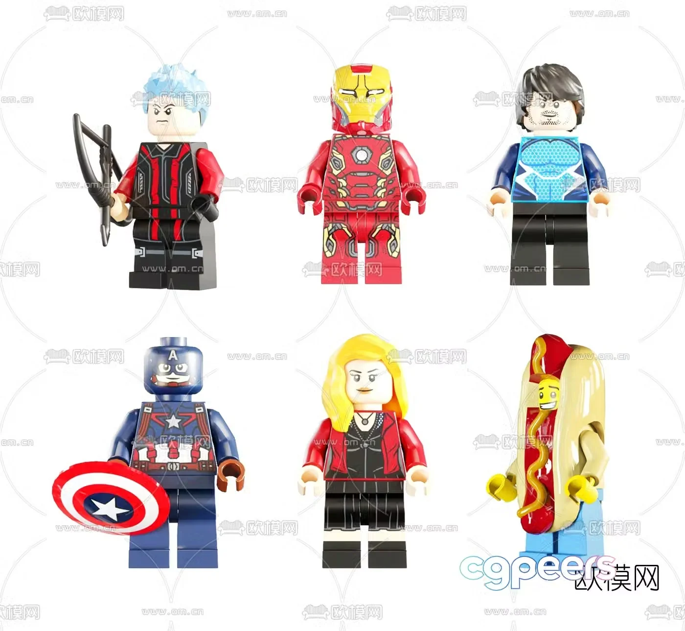 Modern cartoon character toy 3d model