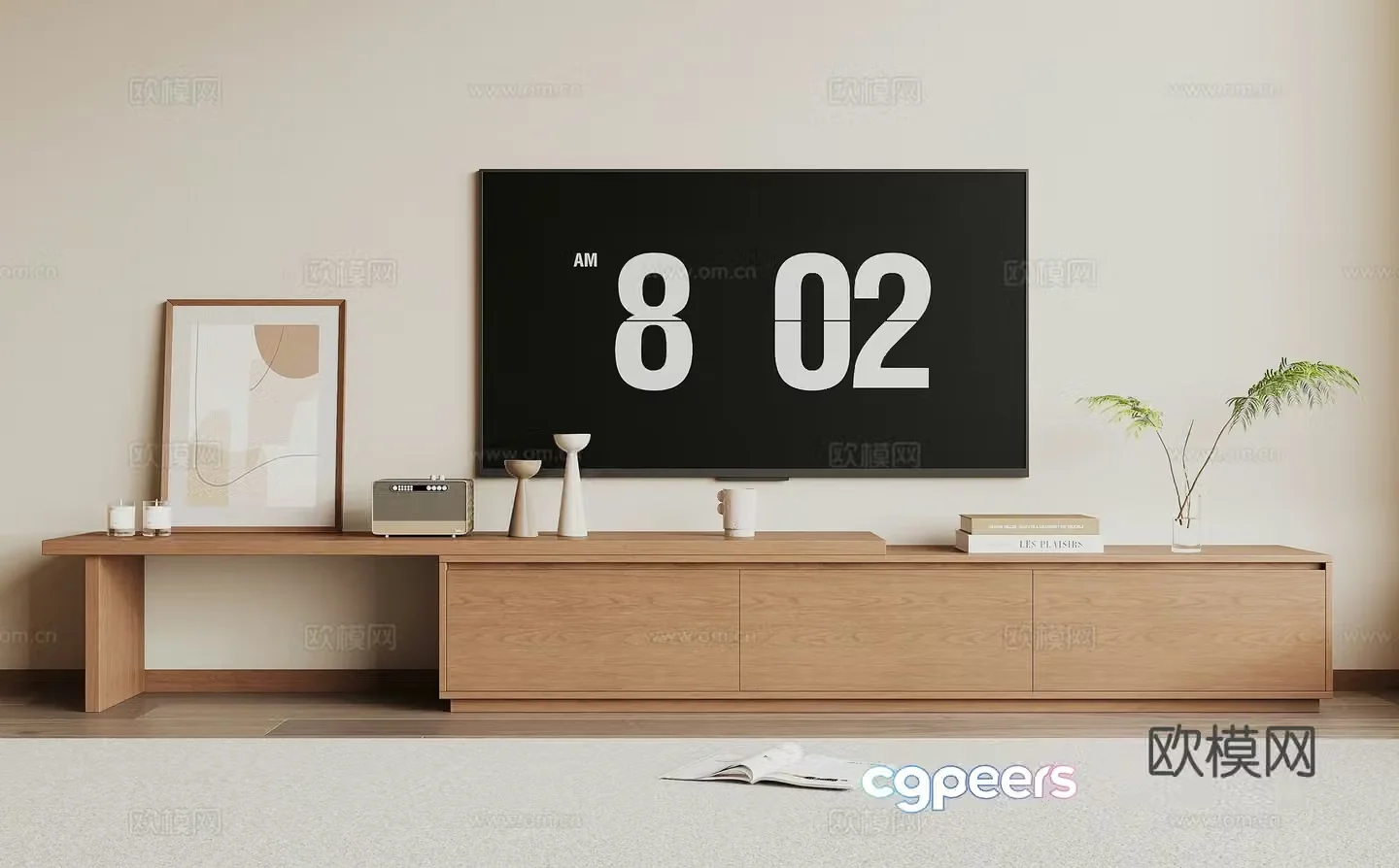 Modern TV cabinet 3d model