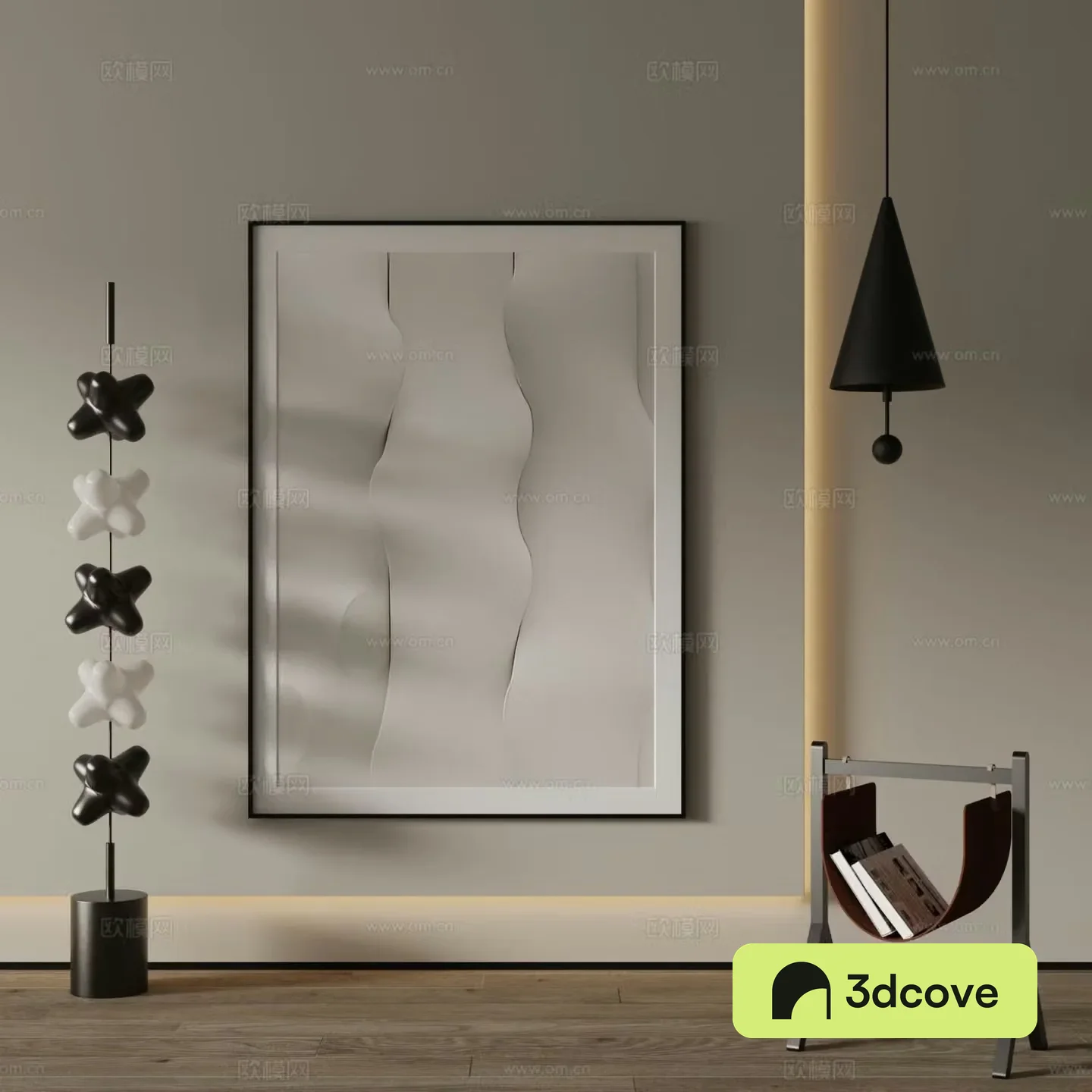 Modern decorative painting three-dimensional texture painting