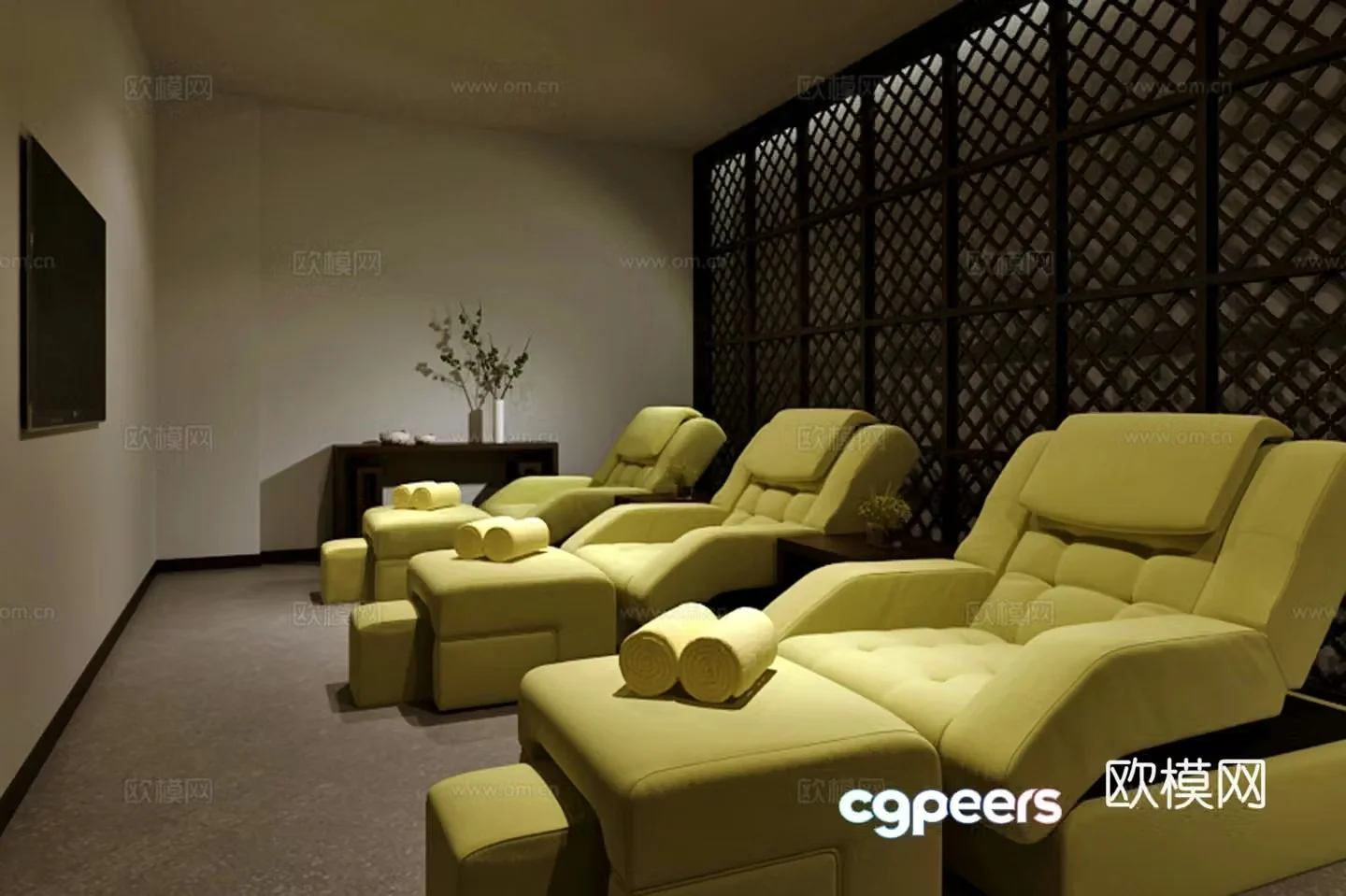 Foot massage shop 3d model